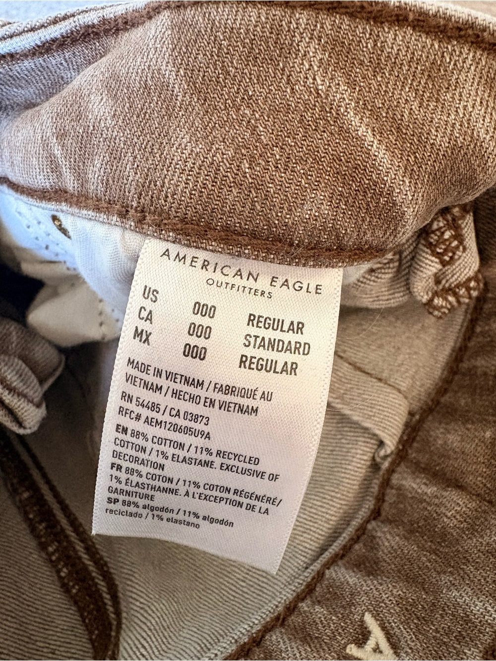 American Eagle Stovepipe Pant size 000 Reg - Picture 9 of 9